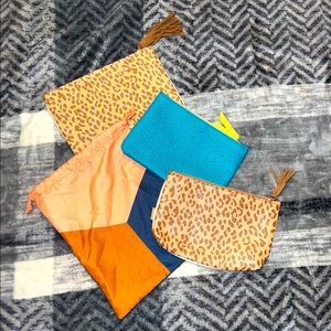 NWOT 4 Ipsy Cosmetic/Stash/Accessory Bags